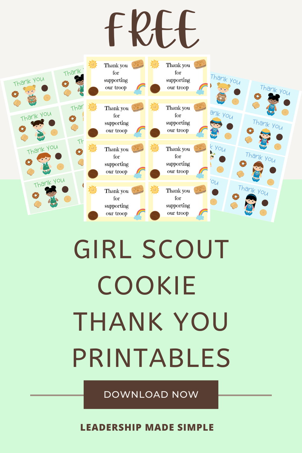 Free Girl Scout Cookie Thank You Printables – Troop Leader regarding Free Girl Scout Cookie Printables