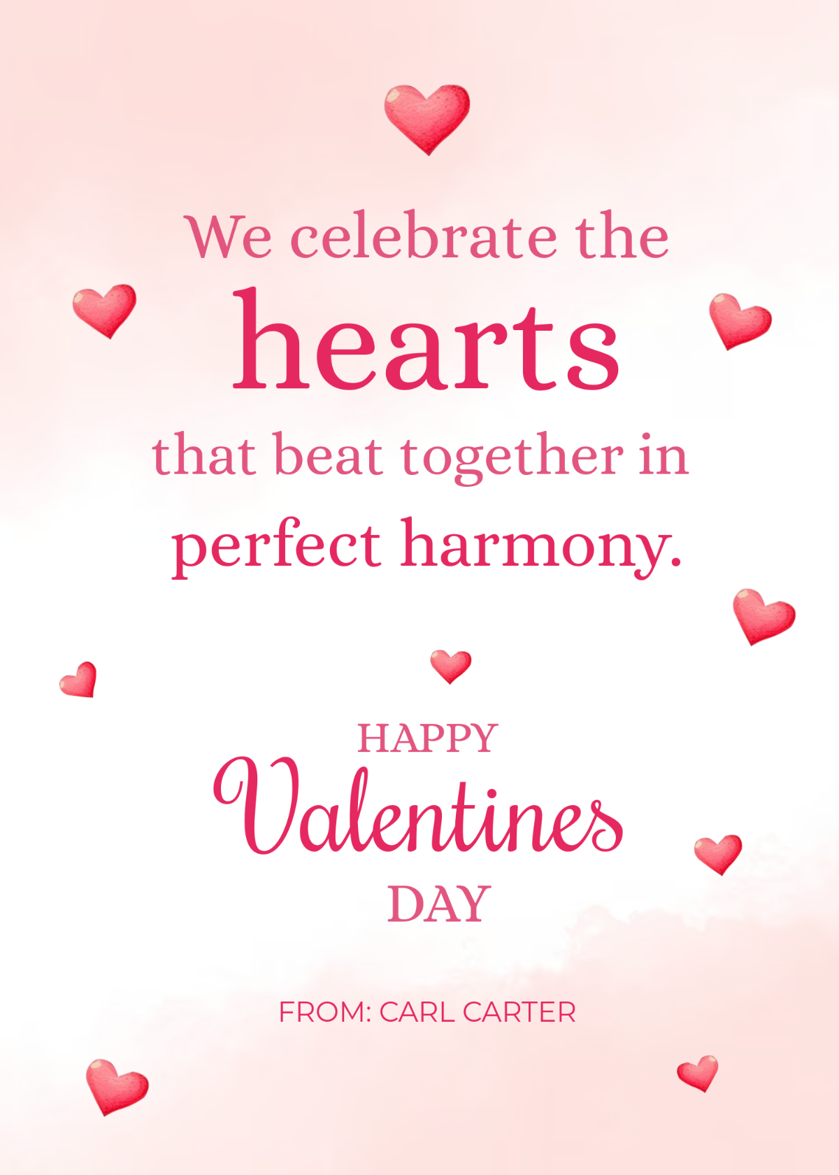 Free Happy Valentine???S Day Template To Edit Online with Happy Valentine's Day Printables