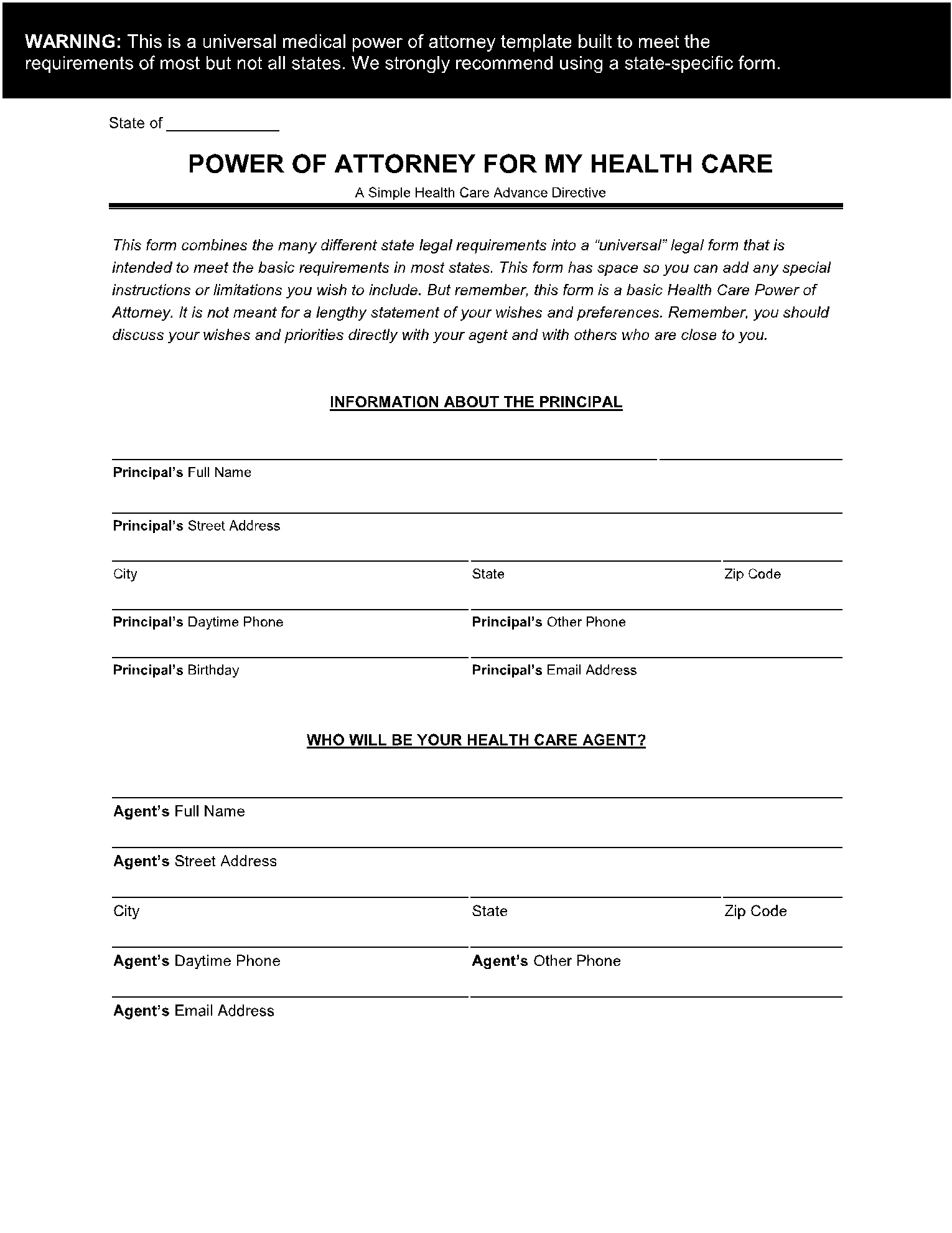 Free Medical Power Of Attorney Forms (Pdf) | Cocosign inside Medical Power Of Attorney Forms Free Printable