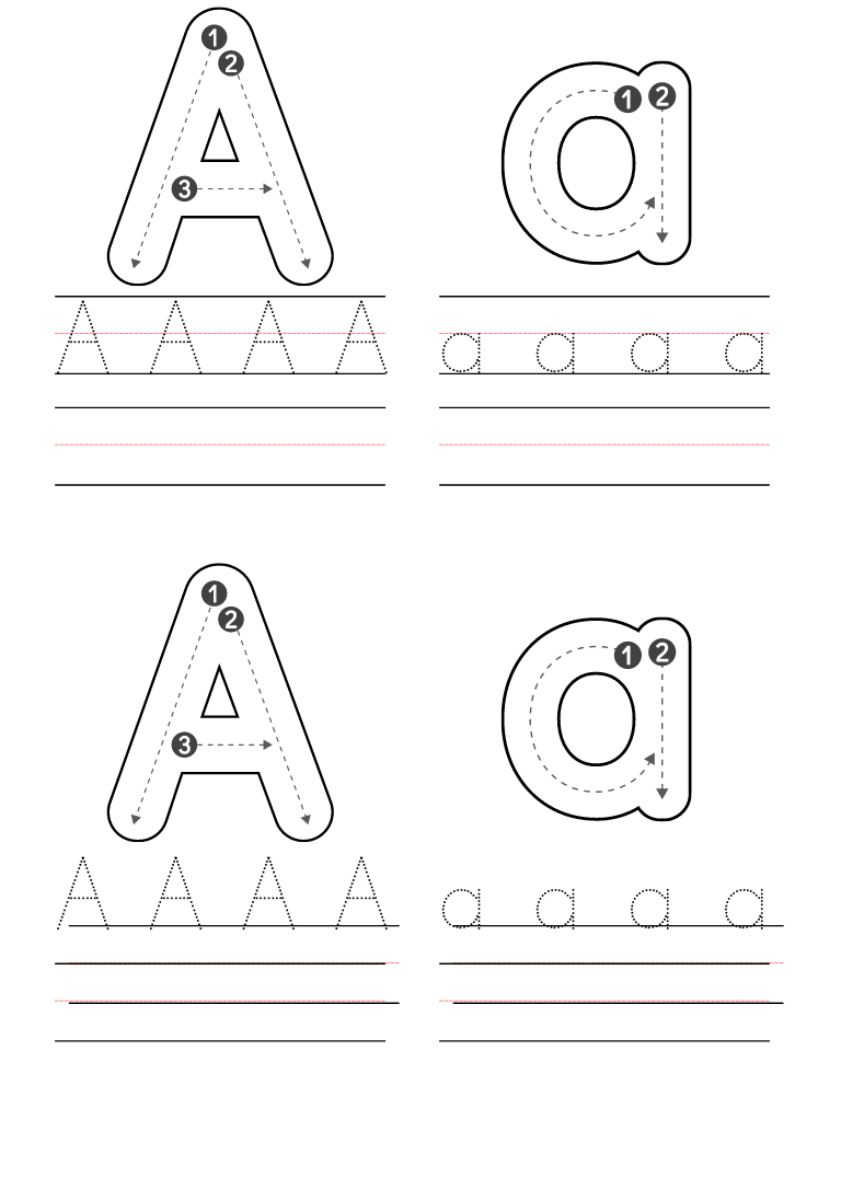 Free Preschool Letter A Worksheets Printable Pdf within Free Printable Preschool Letter A Worksheets