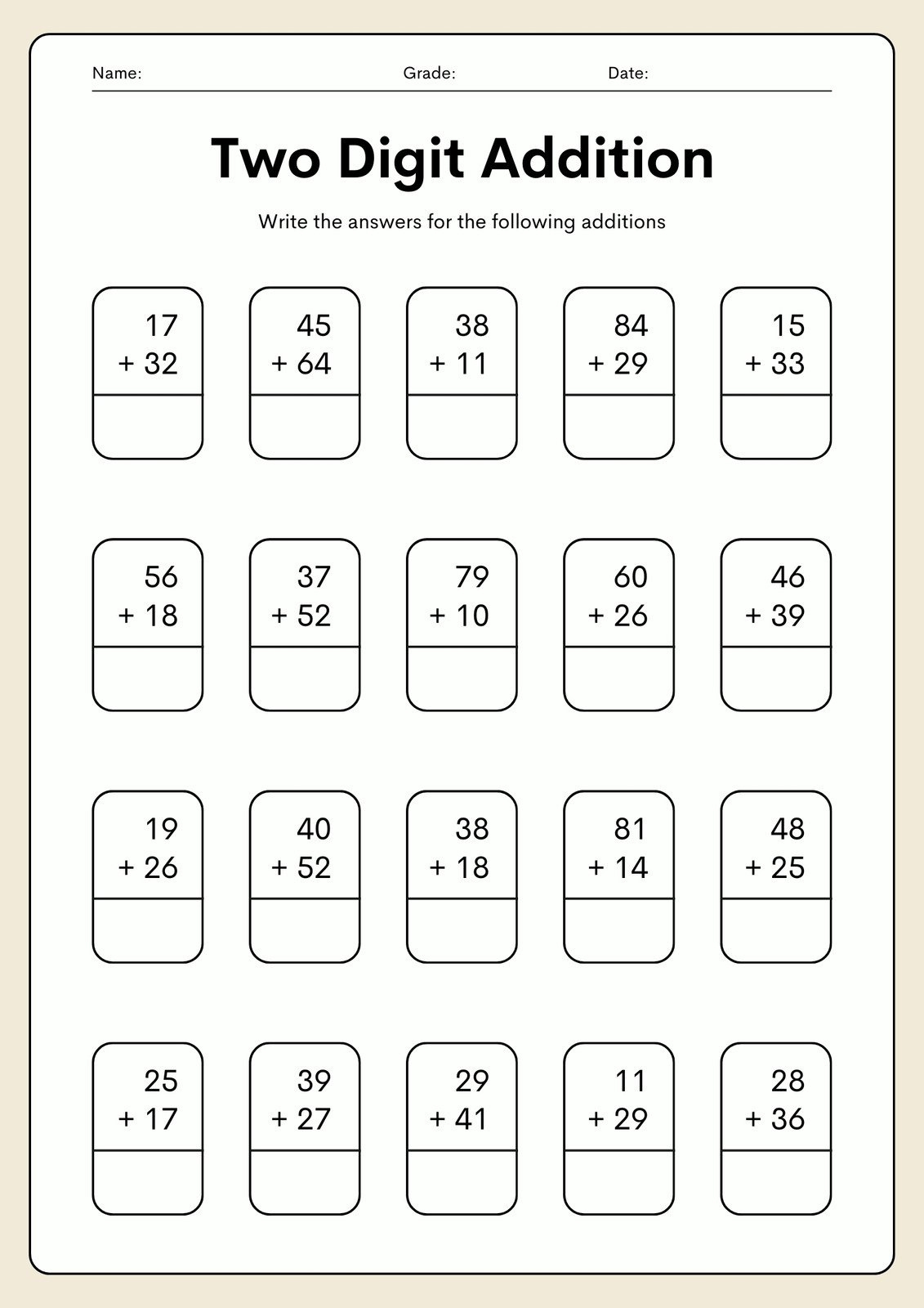 Free Printable 2Nd Grade Math Worksheets | Canva inside 2Nd Grade Worksheets Free Printables