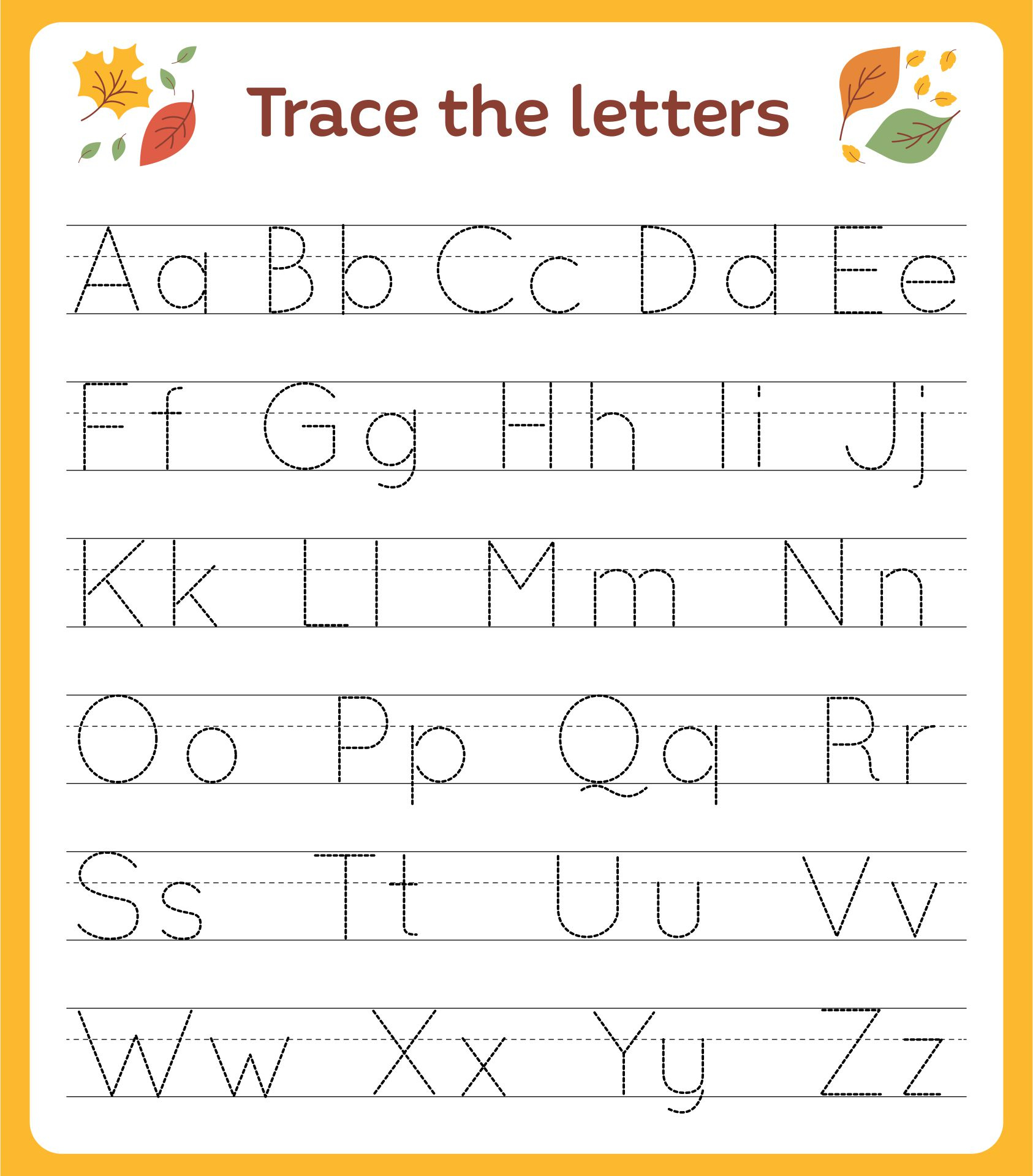 Free Printable Alphabet Worksheets For Kindergarten - Worksheets with regard to Free Alphabet Printables For Preschool