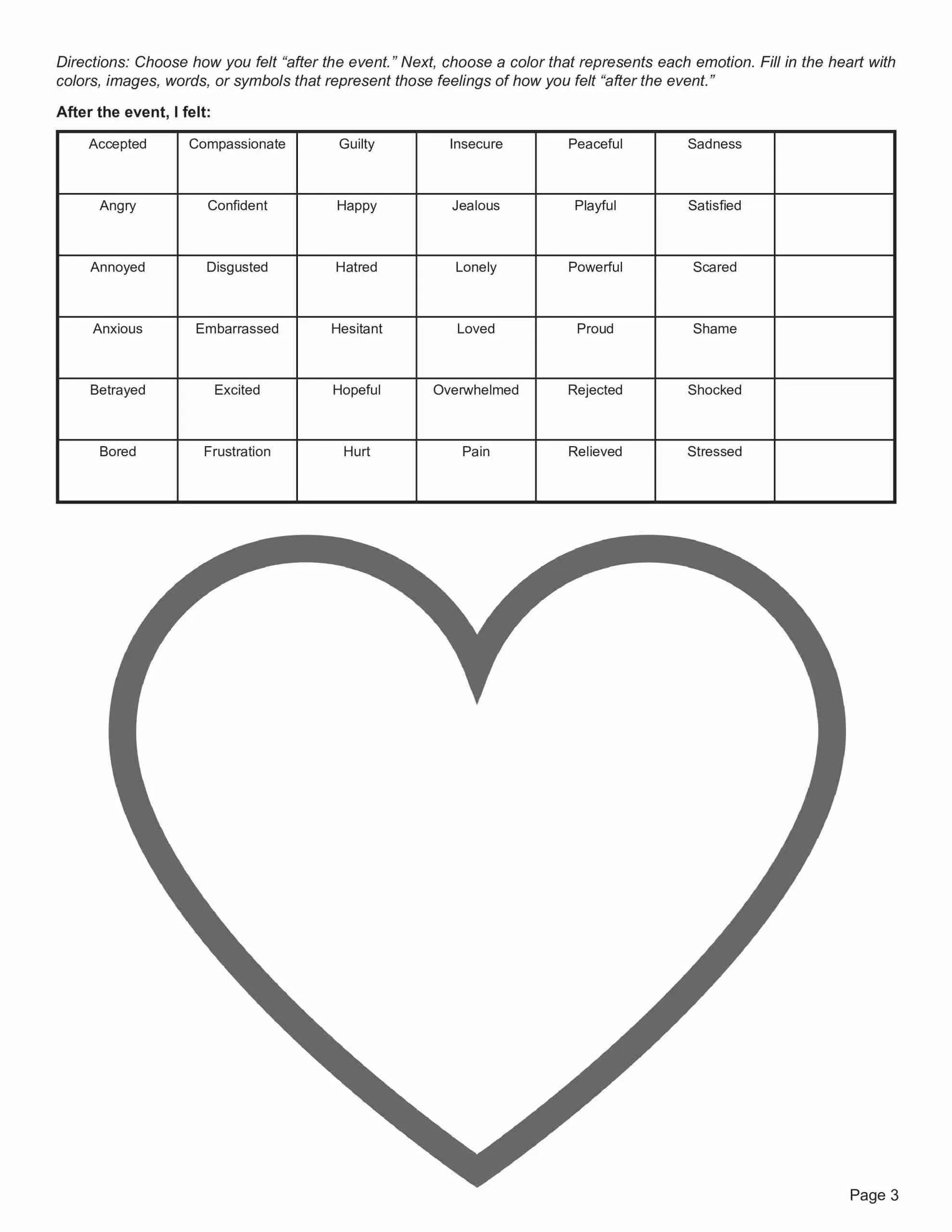 Free Printable Art Therapy Worksheets - Printable Party Favors with regard to Free Printable Art Therapy Worksheets