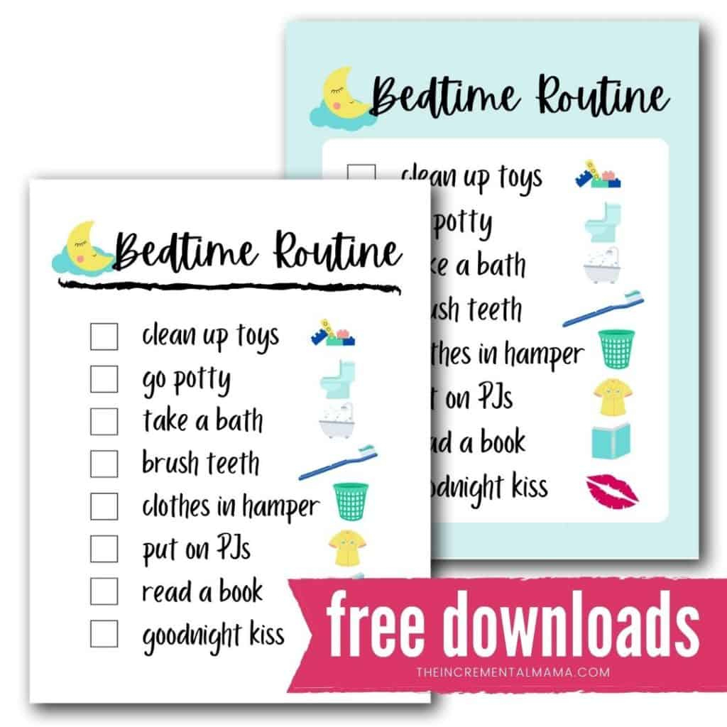 Free Printable Bedtime Routine Chart For A Smooth & Tear-Free Evening intended for Bedtime Routine Chart Free Printable