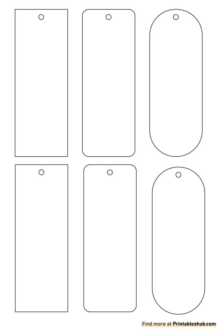 Free Printable Blank Bookmark Template [Pdf Included] pertaining to Blank Template For Bookmarks Printable