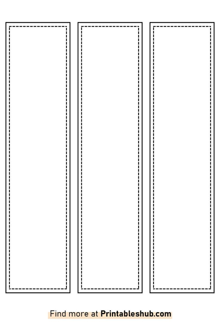 Free Printable Blank Bookmark Templates [Pdf Included regarding Blank Template For Bookmarks Printable