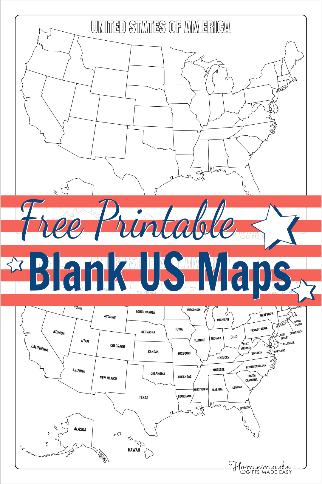 Free Printable Blank Us Map (Pdf Download) with regard to Us Map Black and White Printable