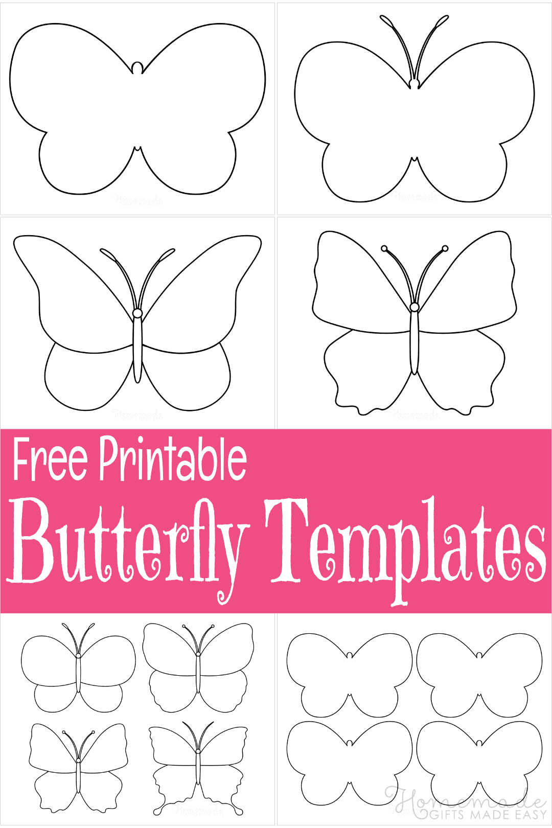 Free Printable Butterfly Templates & Outlines within Free Printable Picture of a Butterfly