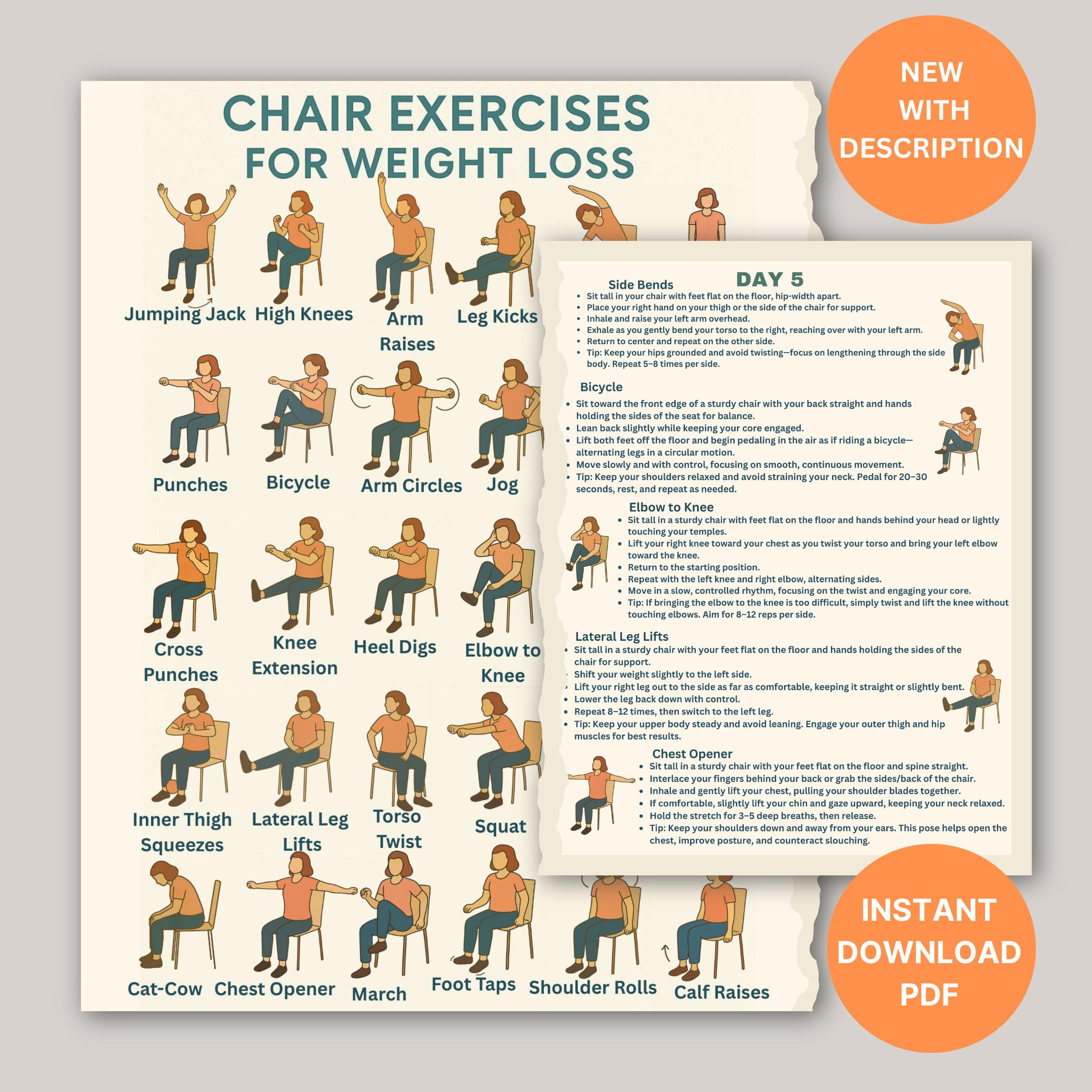 Free Printable Chair Exercises For Seniors Chair Exercise Chart with regard to Free Printable Exercises For Seniors
