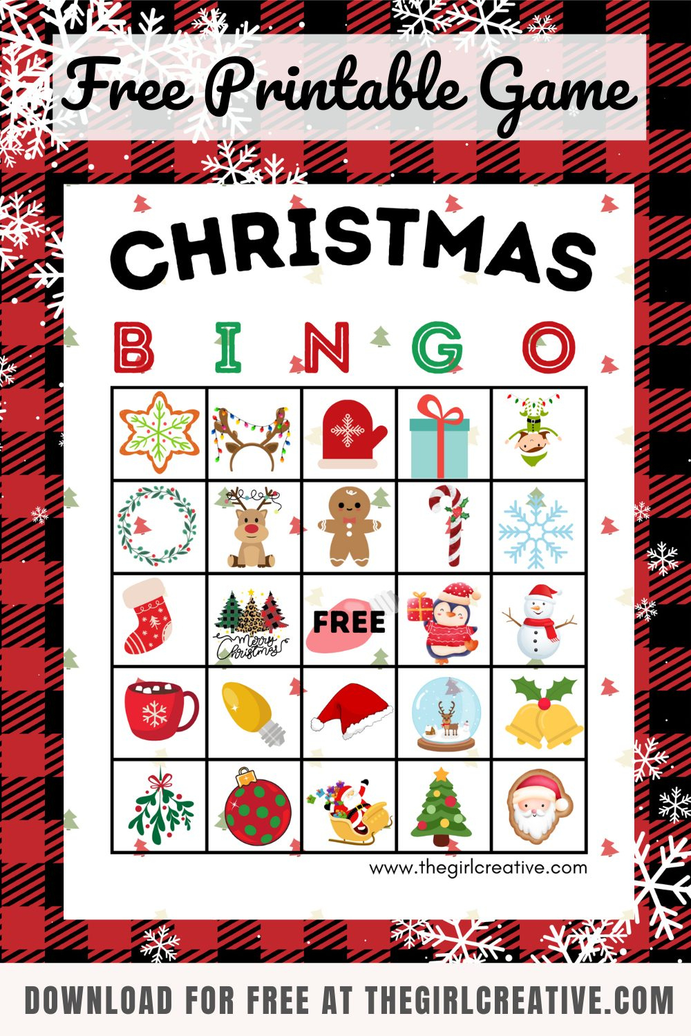 Free Printable Christmas Bingo Cards - The Girl Creative with Free Printable Holiday Bingo Cards