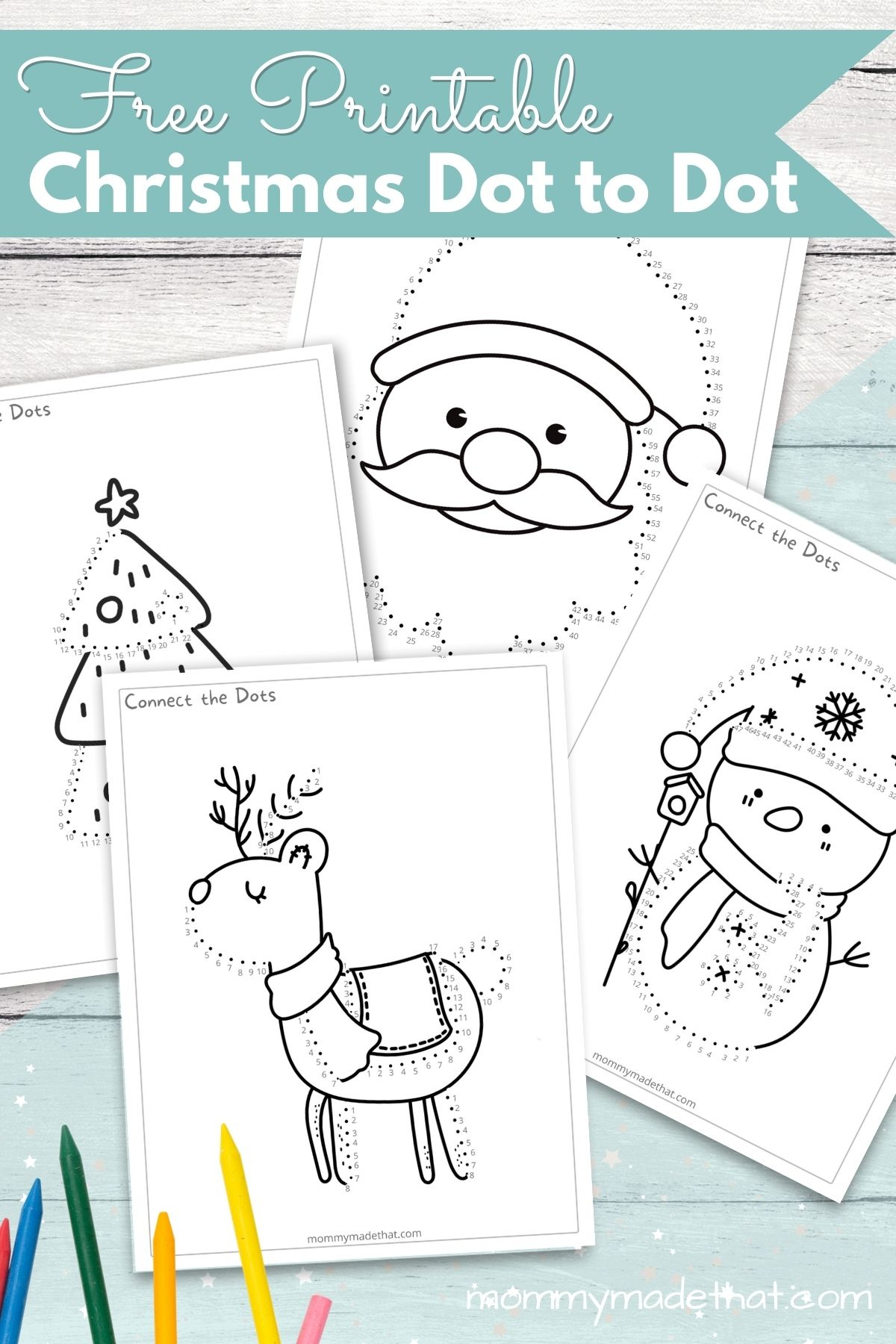 Free Printable Christmas Dot To Dot regarding Dot To Dot Christmas Printables