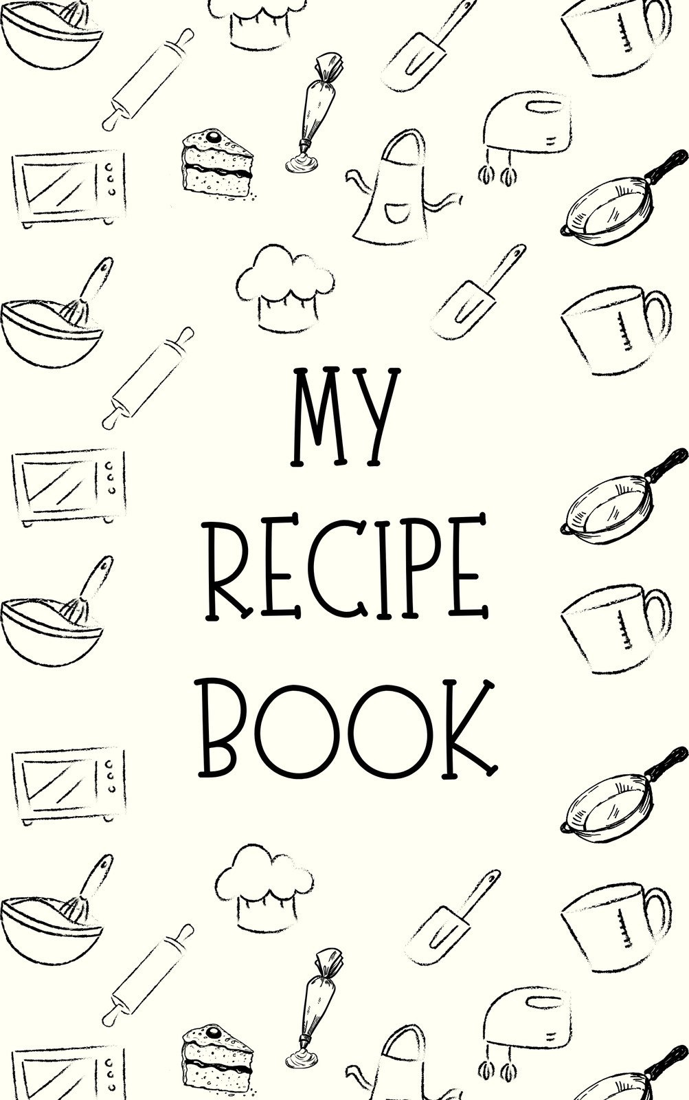 Free, Printable, Customizable Recipe Book Cover Templates | Canva pertaining to Printable Front Cover Recipe Book Cover