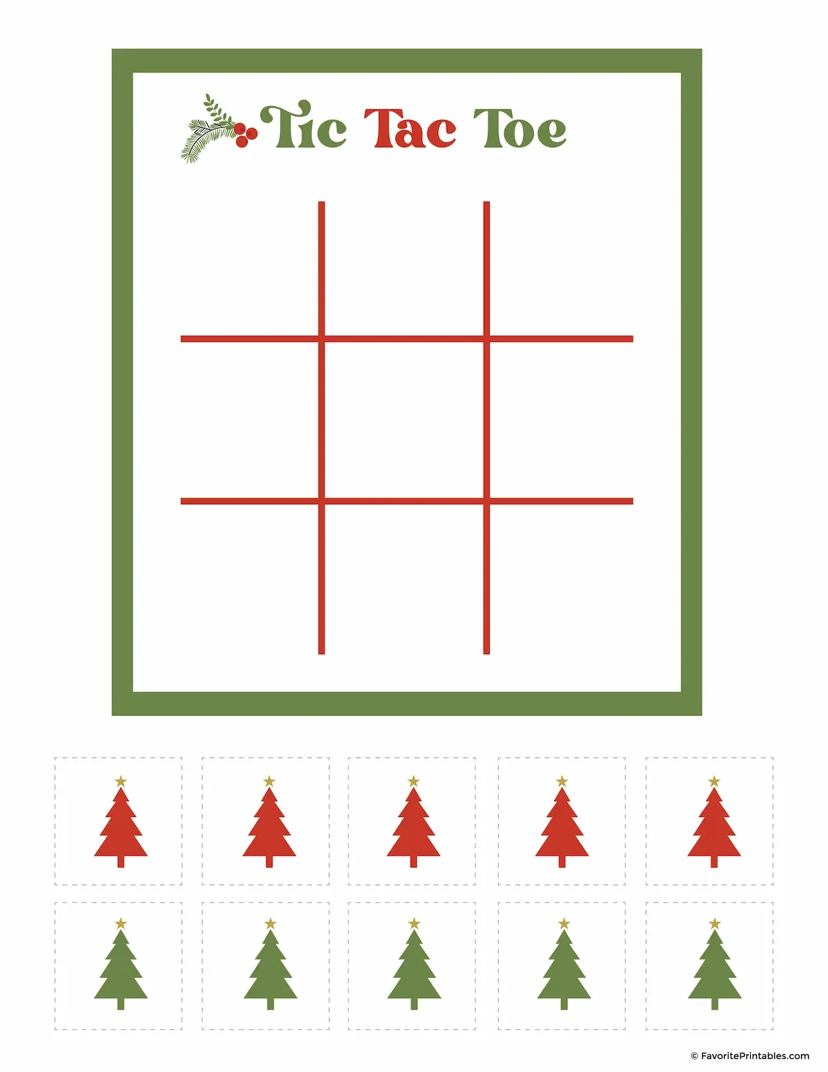 Free Printable Elf On The Shelf Tic Tac Toe Game - Favorite Printables for Elf On The Shelf Tic Tac Toe Printable