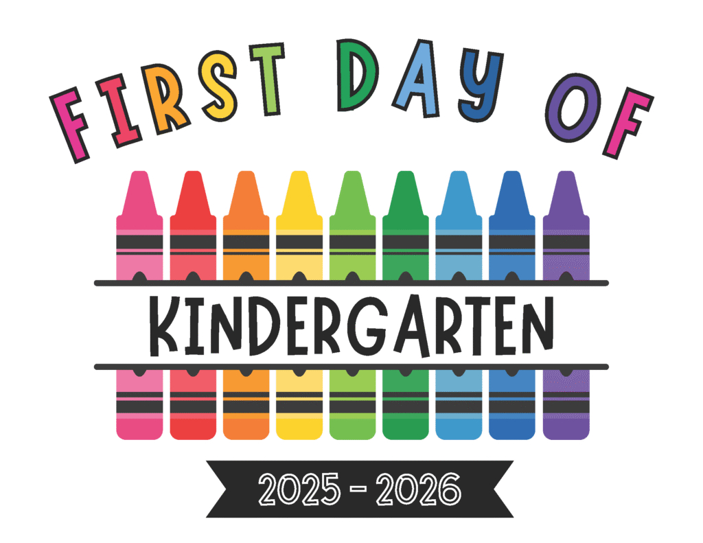 Free Printable First Day Of School Signs | Baking You Happier pertaining to First Day of Kindergarten Printable Signs