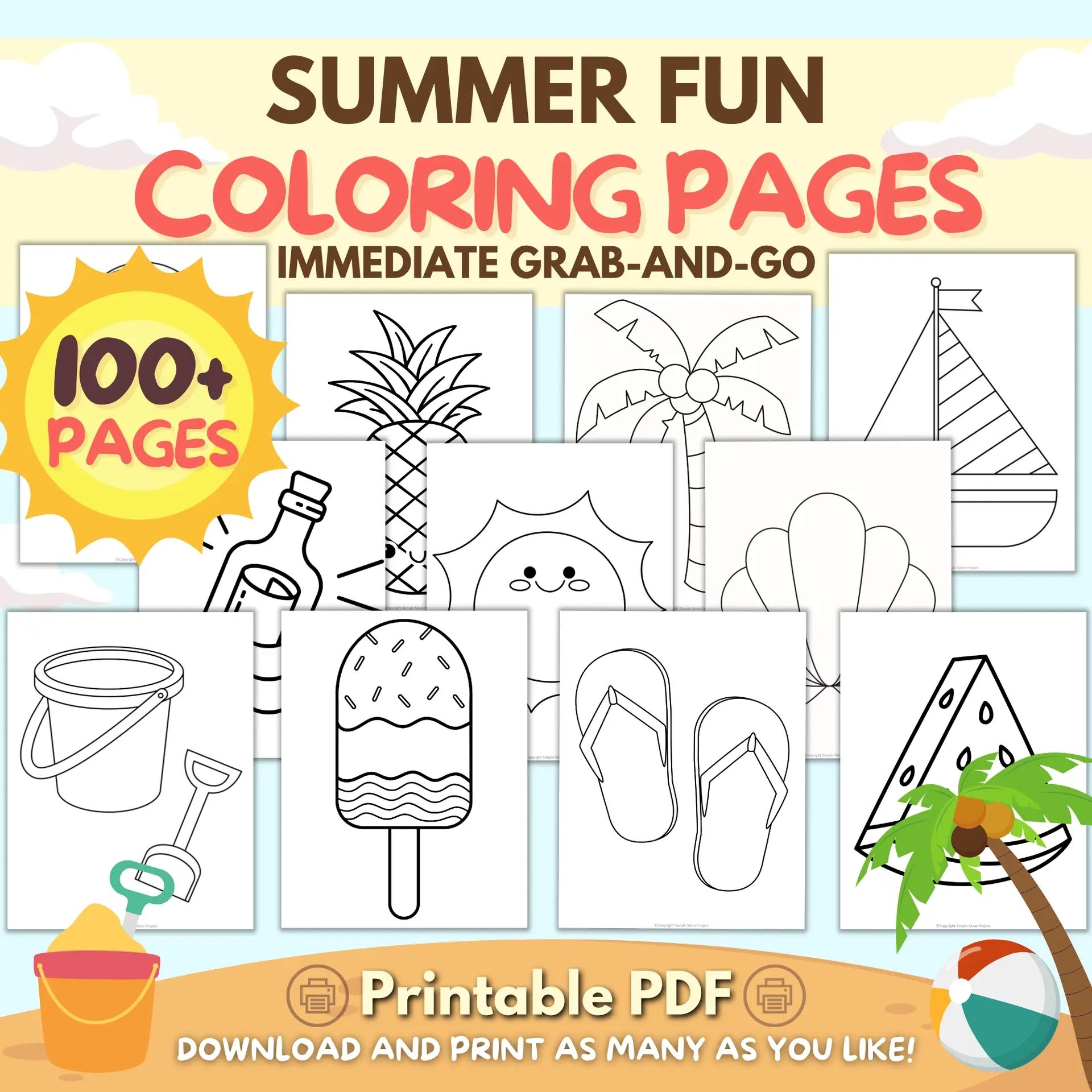 Free Printable Flip Flops Template - Simple Mom Project in Free Printable Flip Flop Template Printable