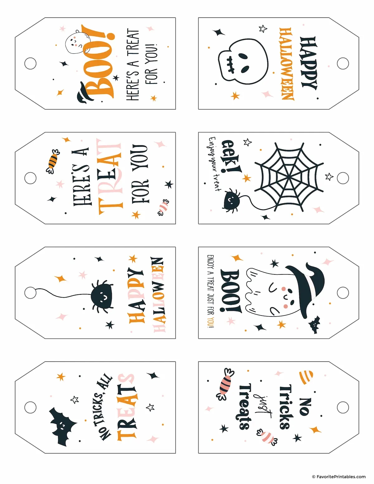 Free Printable Halloween Treat Bag Tags - Favorite Printables with regard to Halloween Treat Bag Tags Free Printable