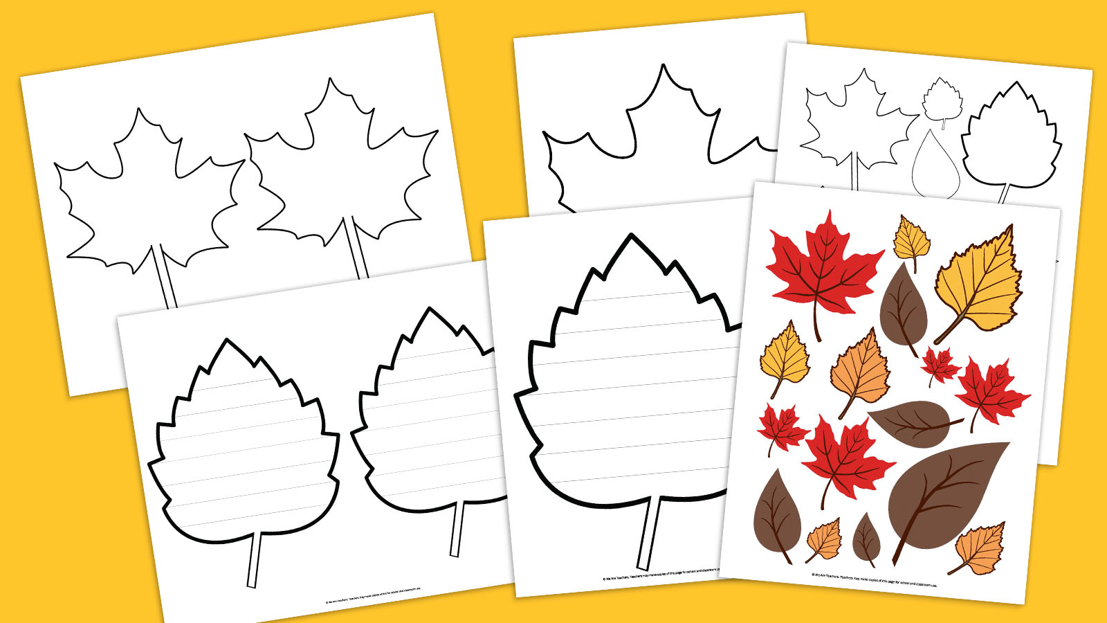 Free Printable Leaf Template Bundle For Fall within Free Printable Fall Leaves Printable
