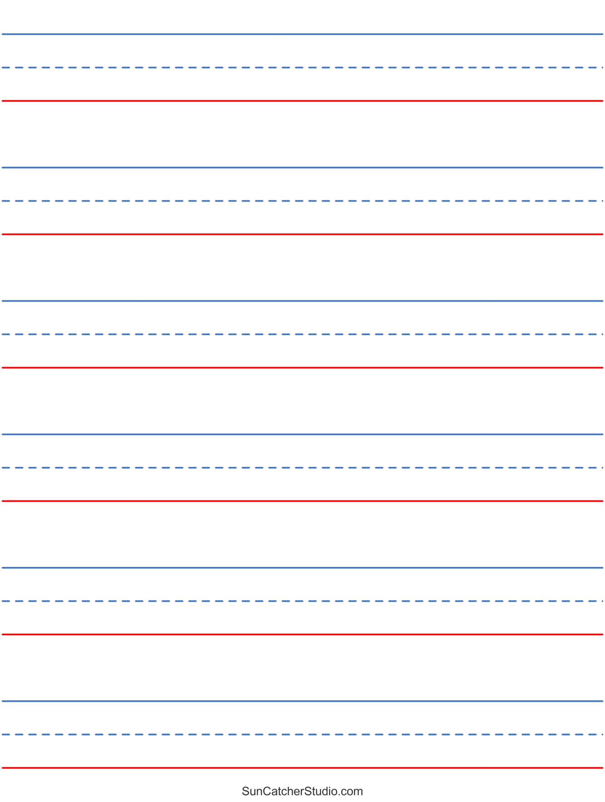 Free Printable Lined Paper (Handwriting, Notebook Templates pertaining to Lined Writing Paper Free Printable