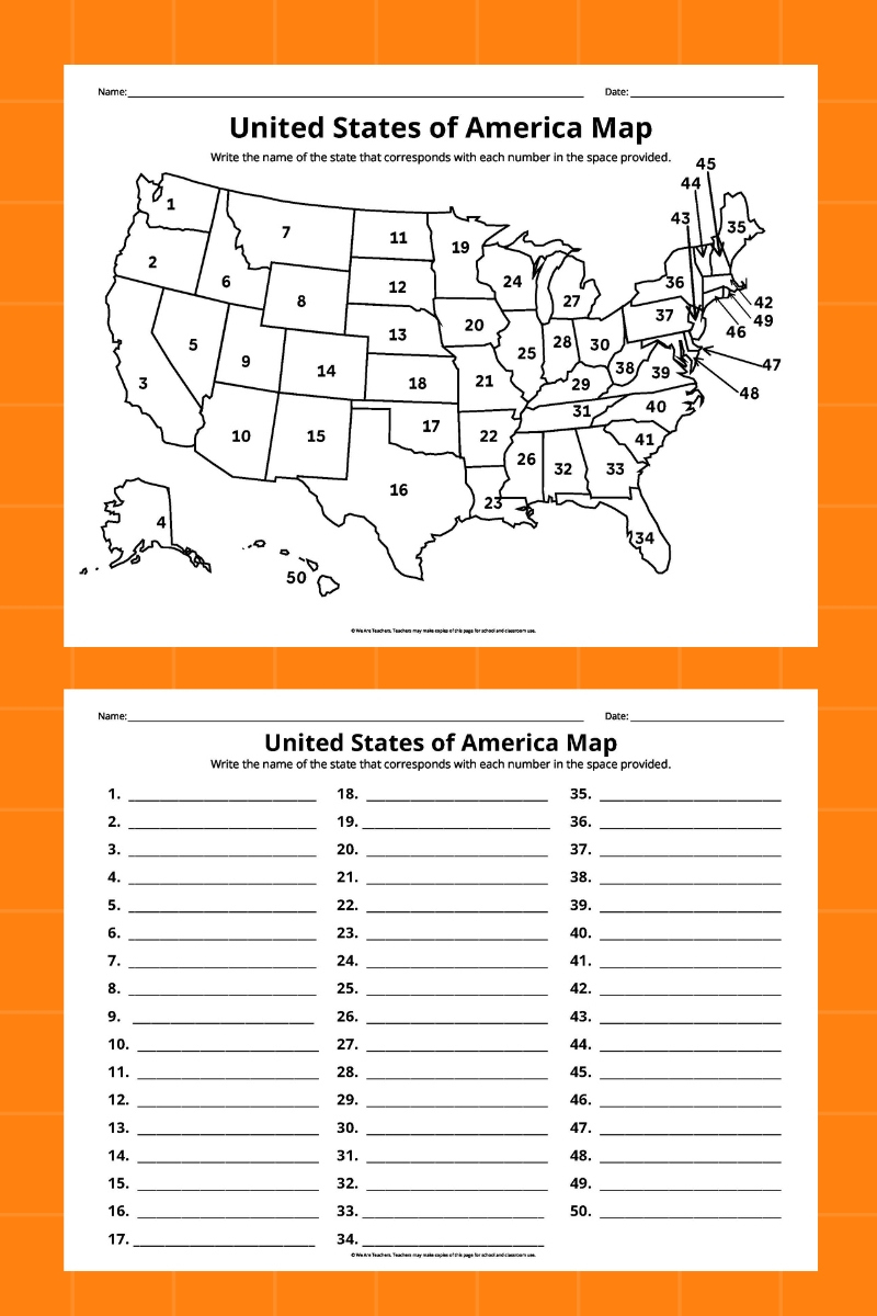 Free Printable Maps Of The United States Bundle throughout States and Capitals Free Printable Worksheets