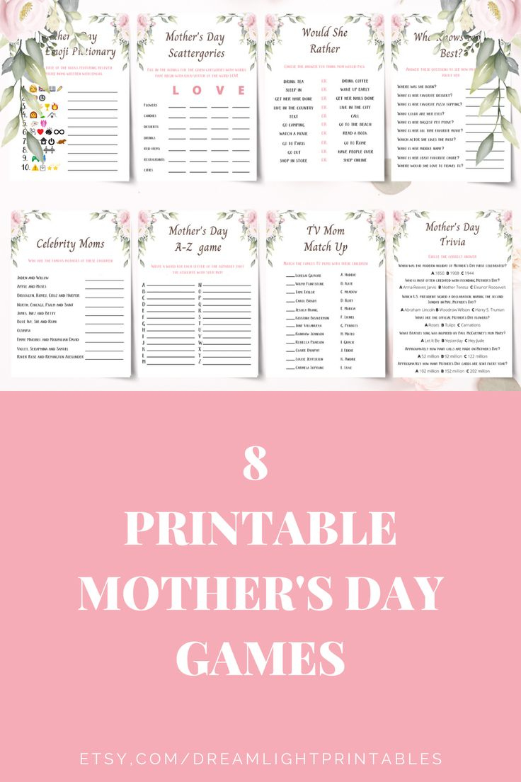 Free Printable Mother'S Mother'S Day Games Ideas within Free Printable Mother's Day Games For Adults