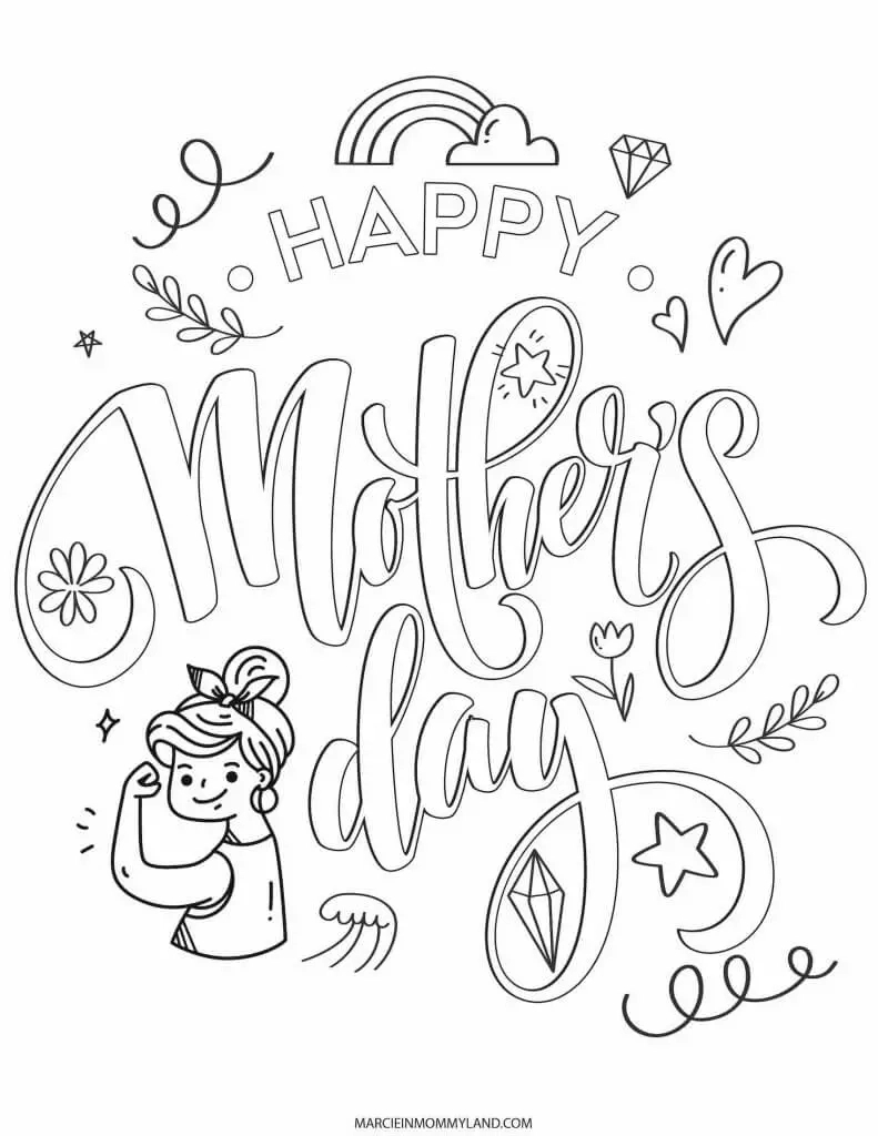 Free Printable Mothers Day Worksheets And Coloring Pages For Kids in Free Mother's Day Printables For Kids
