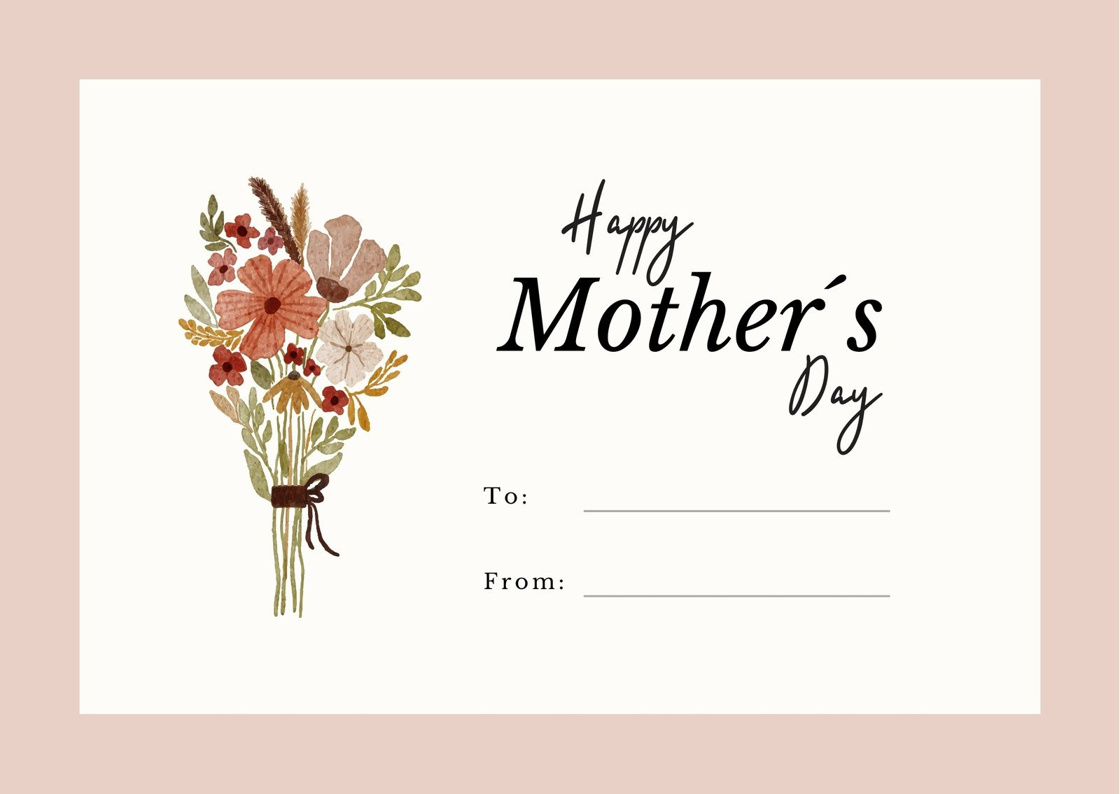 Free Printable Mothers Mothers Day Projects For Preschoolers Free for Happy Mother'S Day Card Template Printable