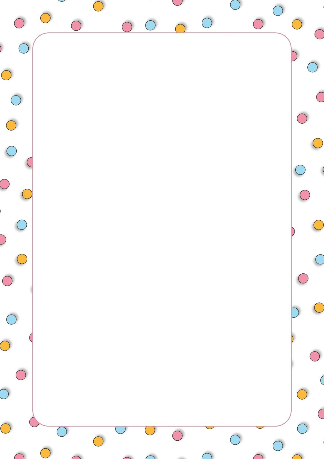 Free Printable Page Border Templates You Can Customize | Canva with Free Printable Pages with Borders