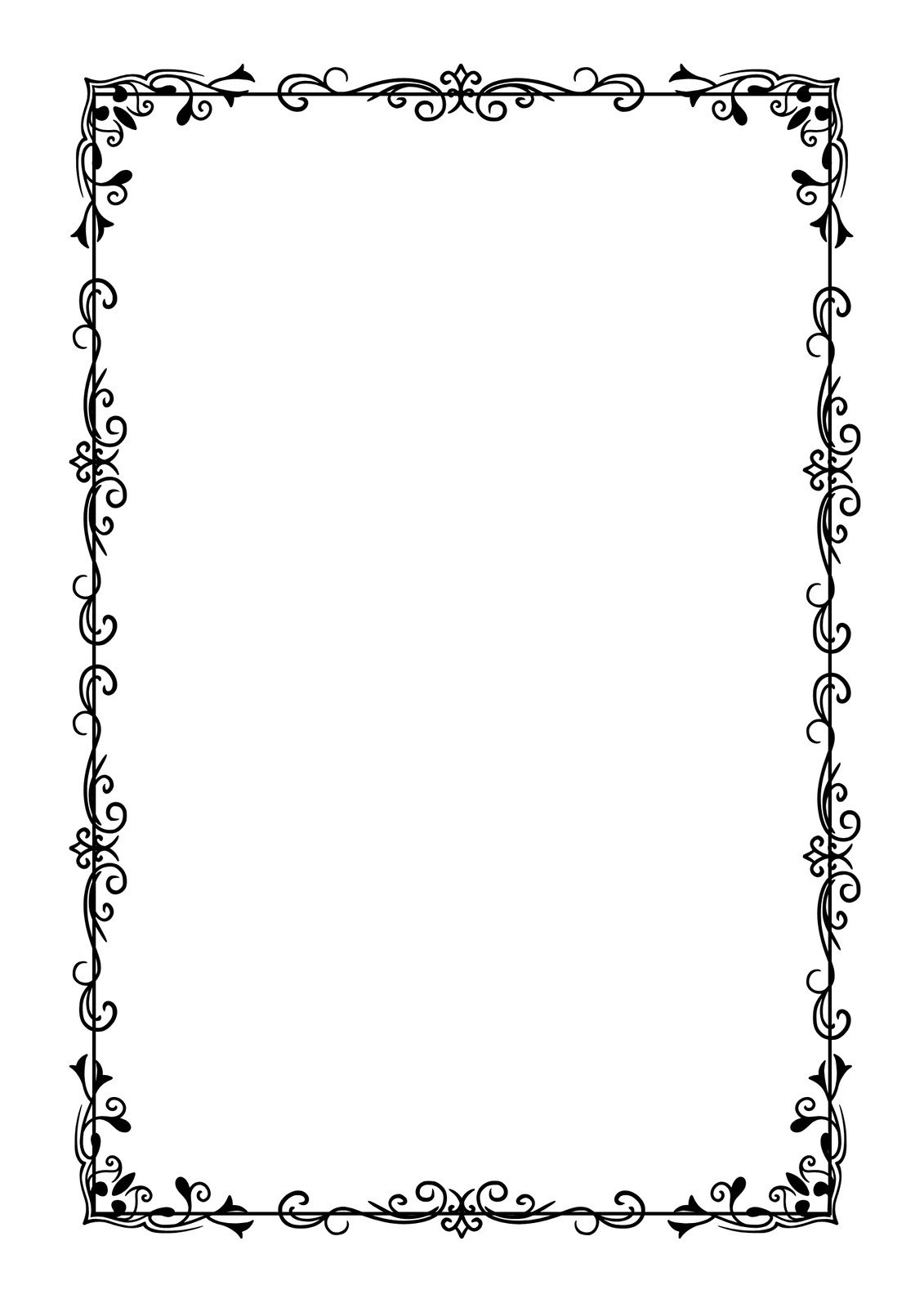 Free Printable Page Border Templates You Can Customize | Canva with regard to Free Printable Paper with Borders