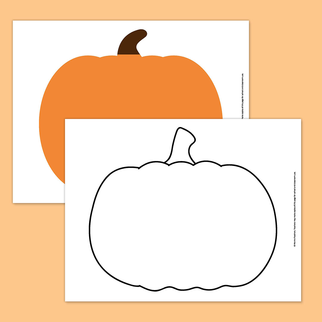 Free Printable Pumpkin Template Bundle For Fall regarding Printable Cut Out Pumpkin Template