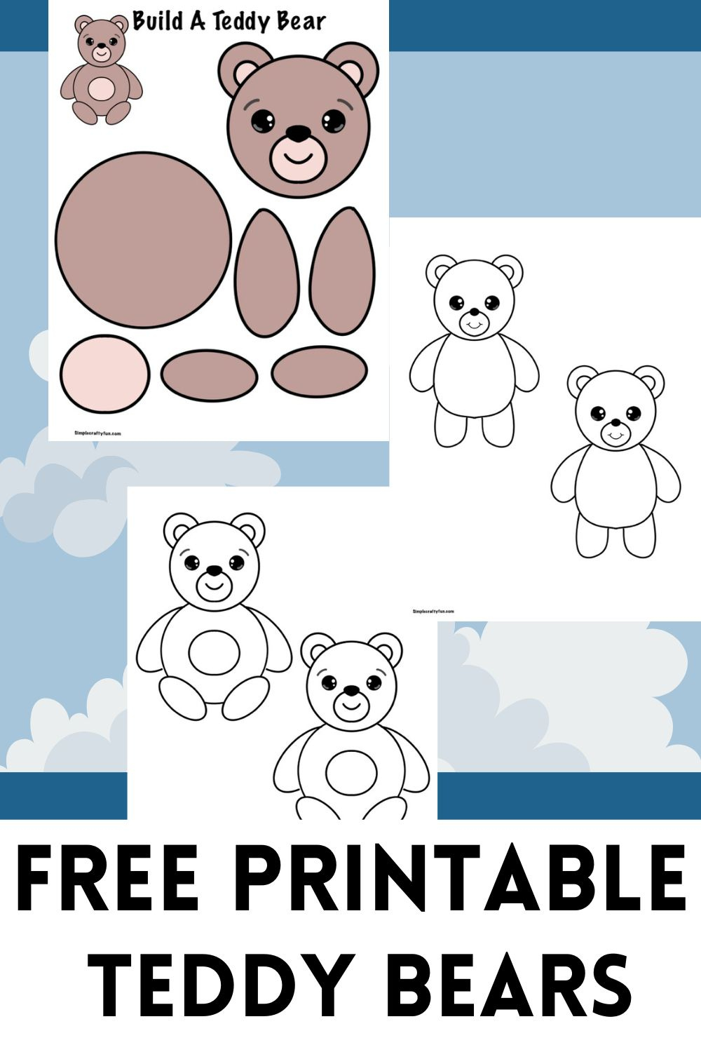Free Printable Teddy Bear Outline For Kids Crafts - with regard to Free Teddy Bear Template Printable