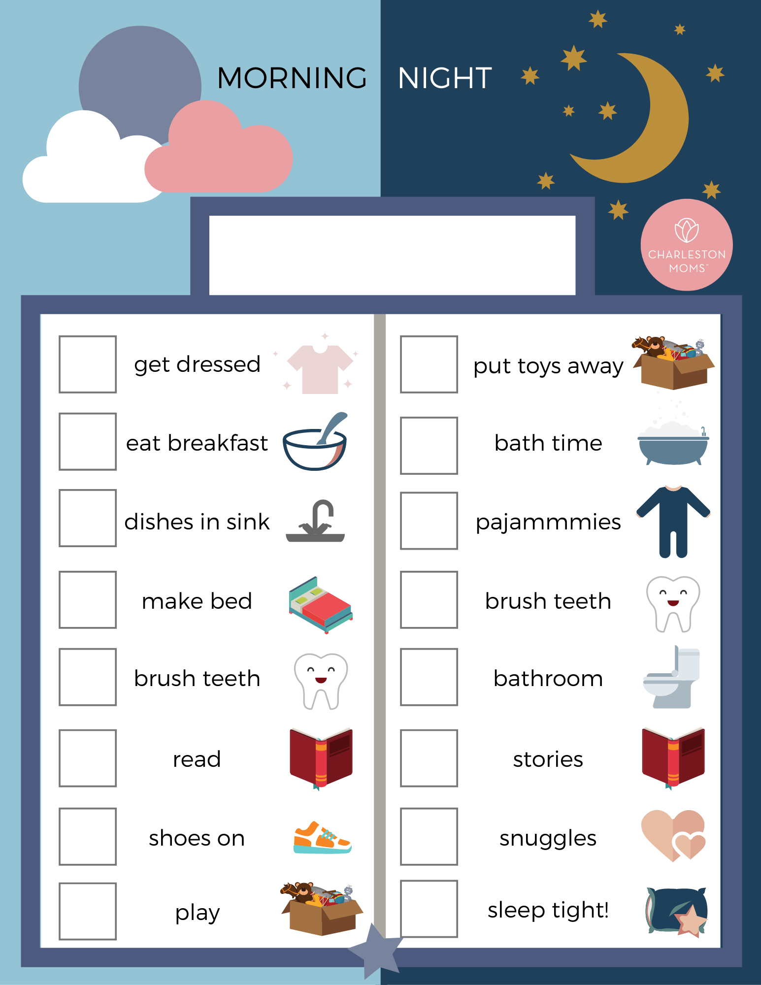 Free Routine + Activity Charts Customizable For Your Family with regard to Free Printable Routine Charts