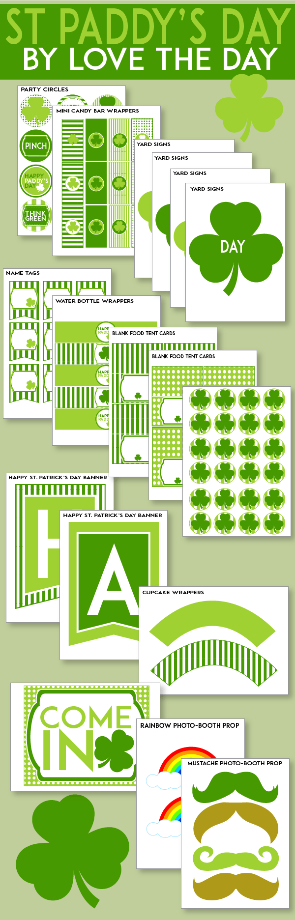 Free St. Patrick'S Day Printableslove The Day in Printable St Patrick's Day Decorations