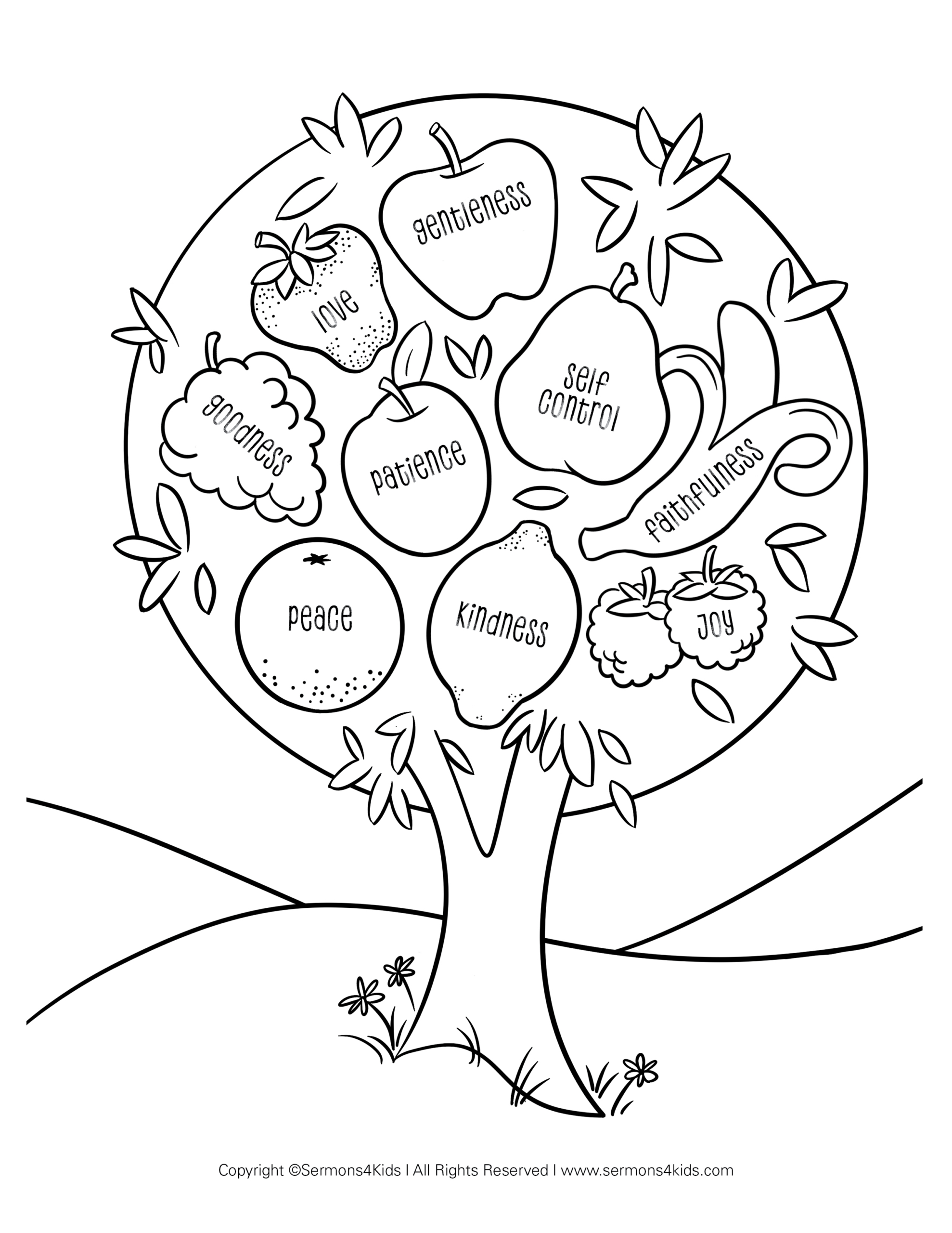 Fruit Of The Spirit | Children'S Sermons From Sermons4Kids within Fruits of the Spirit Printable