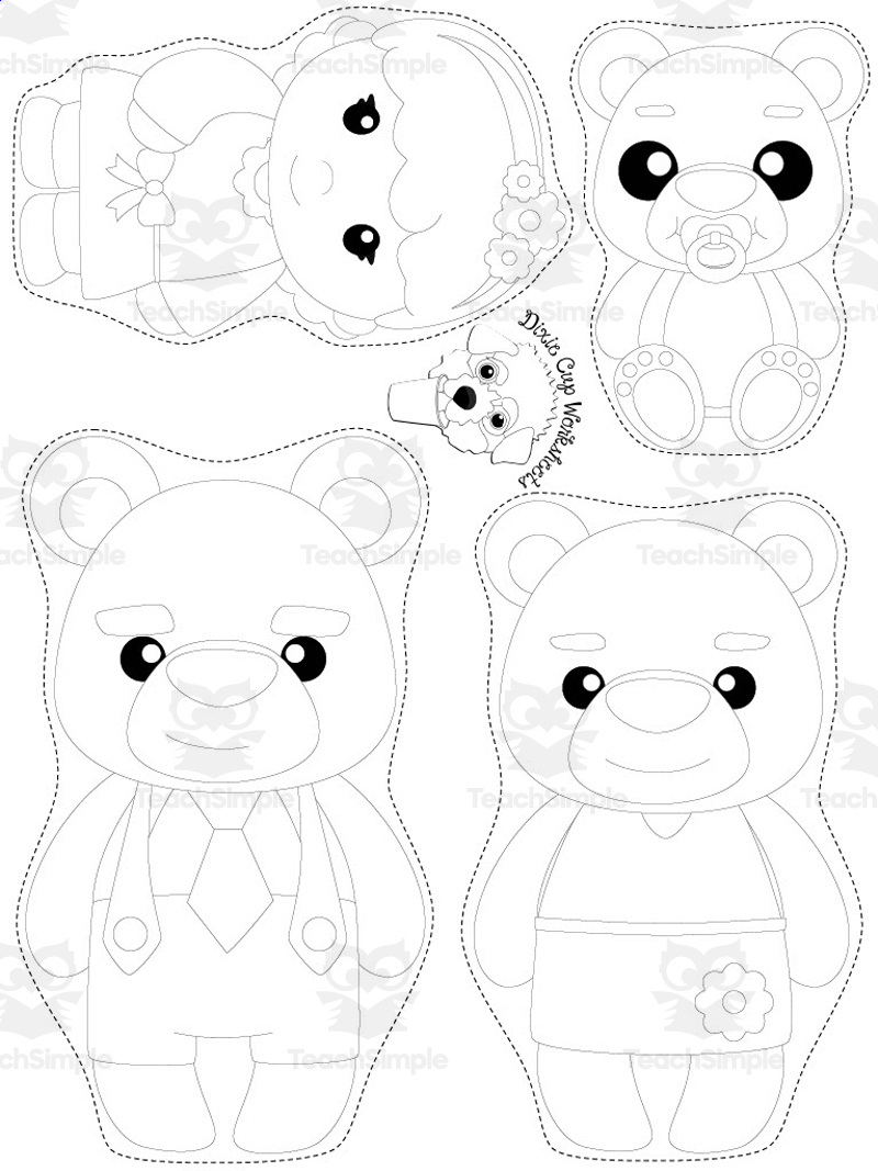 Goldilocks And The 3 Bears Puppets regarding Goldilocks and the Three Bears Printable