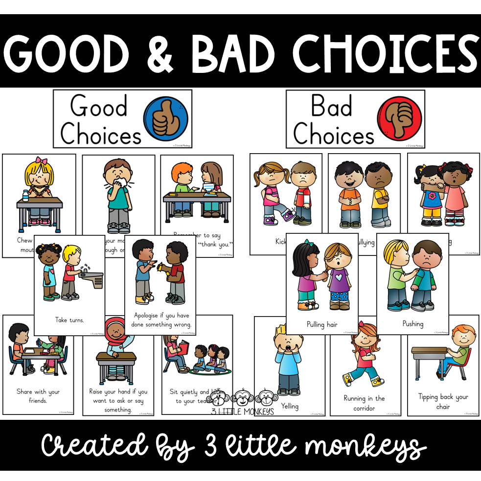 Good And Bad Choices - Pdf pertaining to Good Choices Bad Choices Free Printables