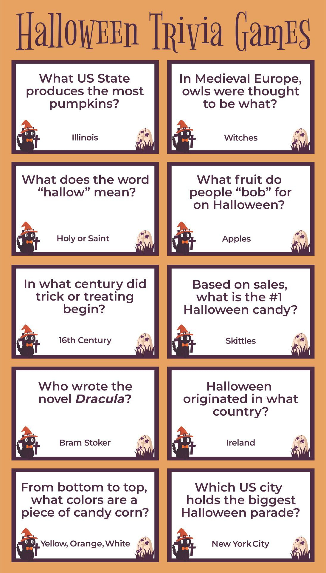Halloween Trivia Questions - 15 Free Pdf Printables | Printablee with Halloween Quiz Questions and Answers Printable