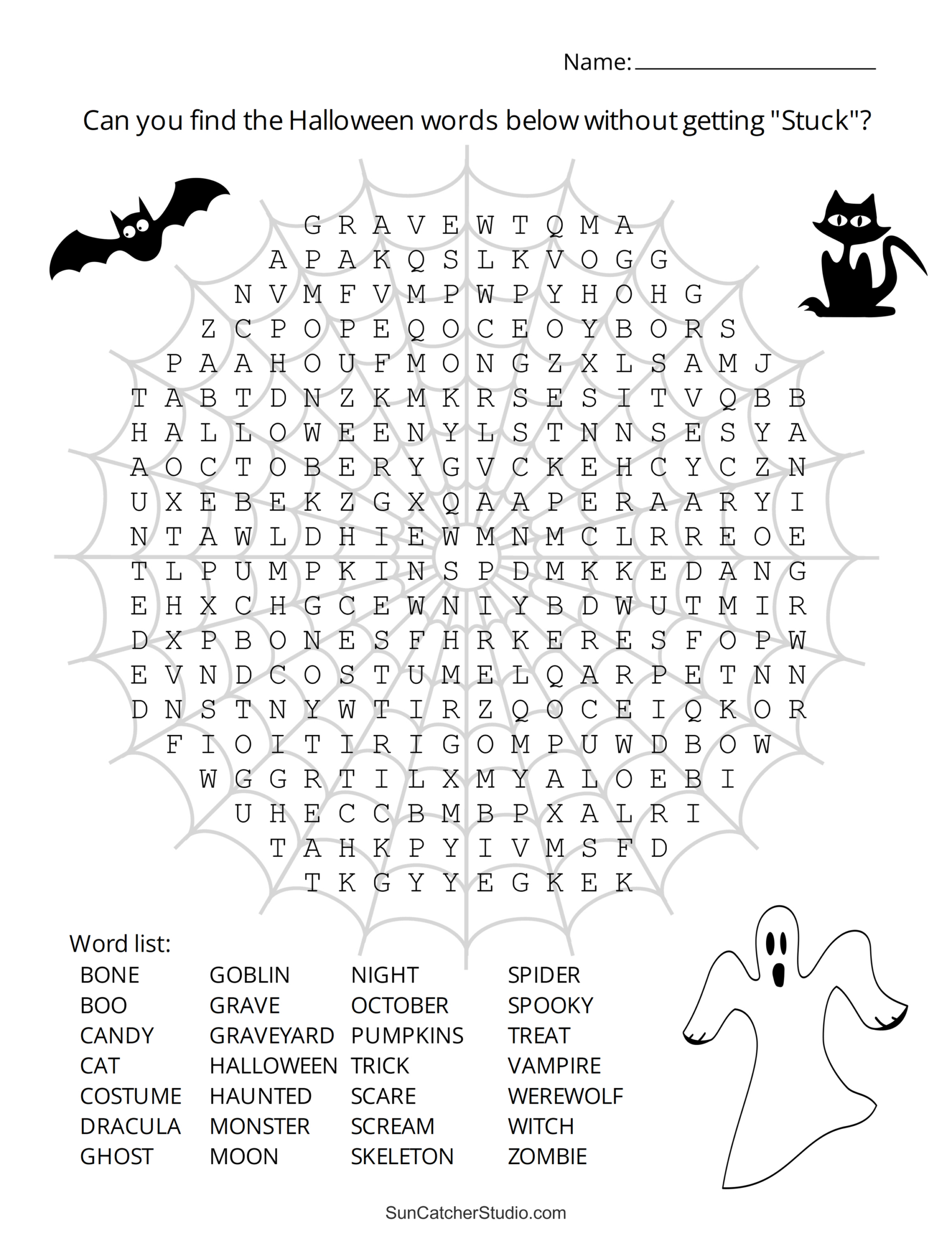 Halloween Word Search (Free Printable Puzzles) – Free Printables with regard to Halloween Word Search Free Printable