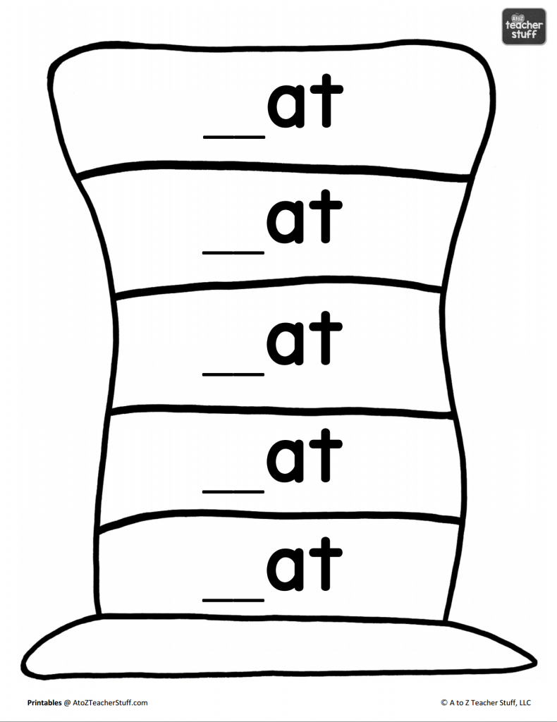 Hat Printables For Dr. Seuss, Cat In The Hat, Or Just Hats! | A To throughout Cat in the Hat Template Printable
