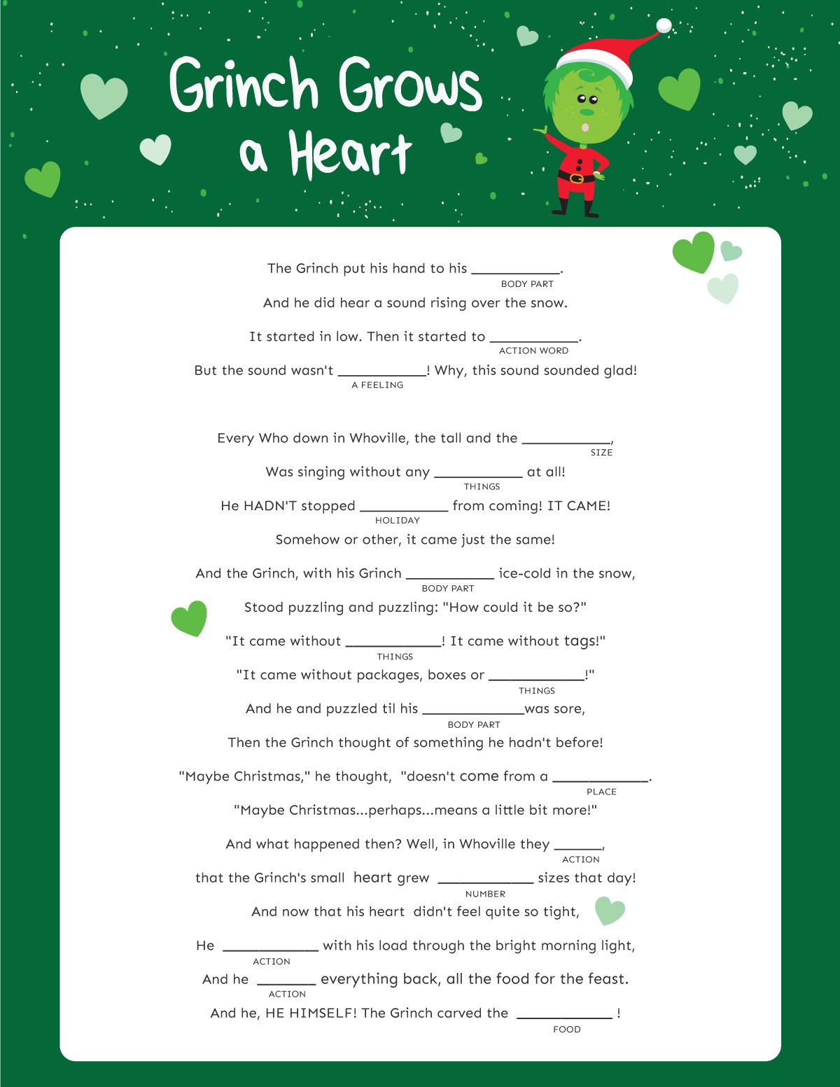 Hilarious Christmas Mad Libs {Free Printable} - Play Party Plan with Christmas Mad Libs Free Printable