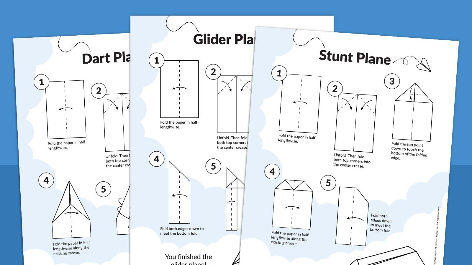 How To Make Paper Airplanes (Free Printable) throughout Free Printable Paper Plane Templates