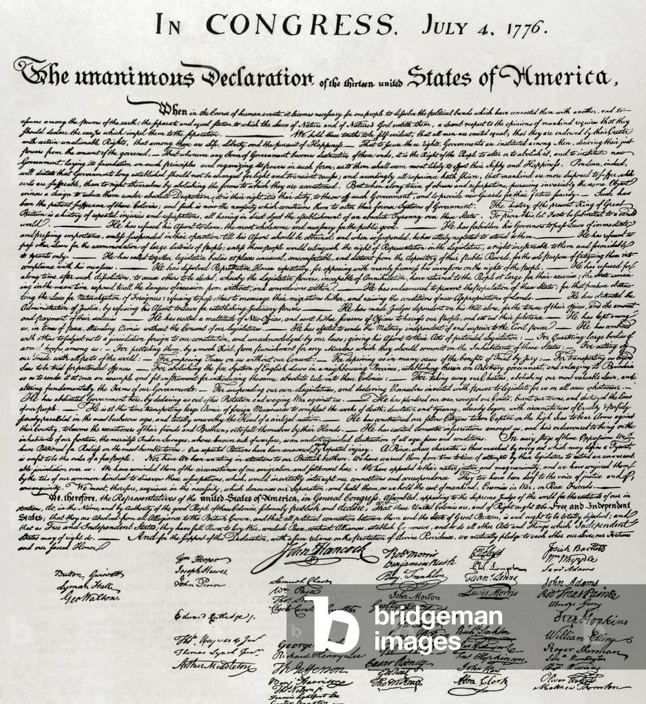 Image Of Die Unabhängigkeitserklärung Der Vereinigten Staaten Von for Printable Readable Declaration Of Independence