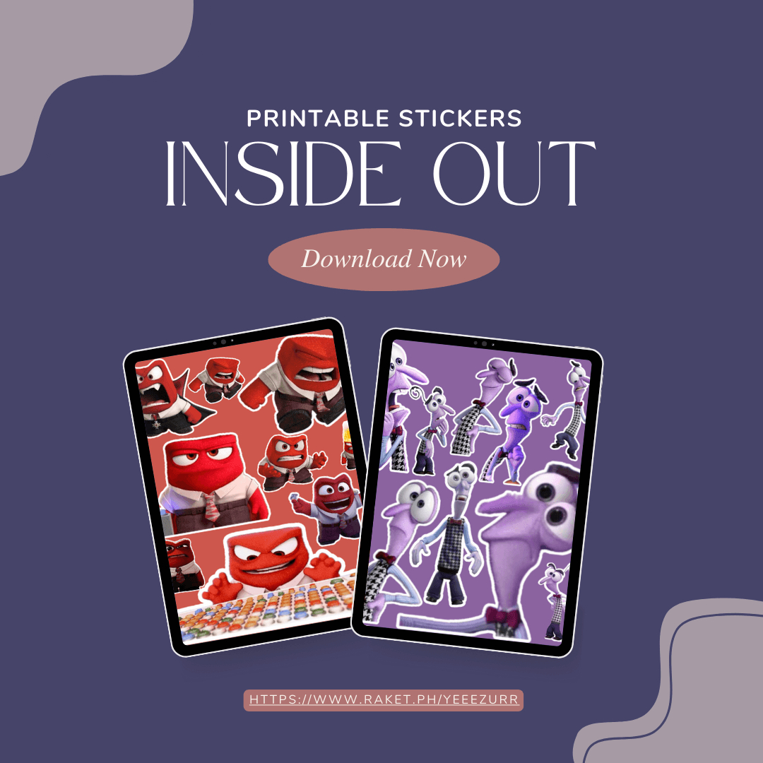 Inside Out 2 Kids Printable Stickersyeeezurr - Raket.ph with regard to Inside Out 2 Stickers Printable