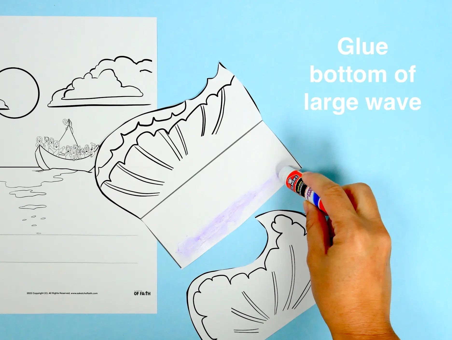 Jesus Calms A Storm – Easy Bible Crafts For Kids inside Jesus Calms The Storm Craft Printable