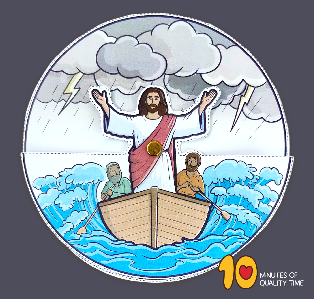 Jesus Calms The Storm Craft – 10 Minutes Of Quality Time in Jesus Calms the Storm Craft Printable