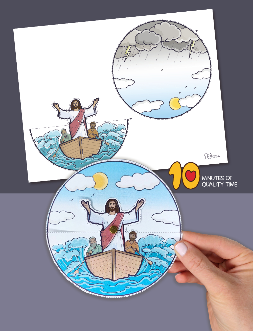 Jesus Calms The Storm Craft – 10 Minutes Of Quality Time regarding Jesus Calms The Storm Craft Printable