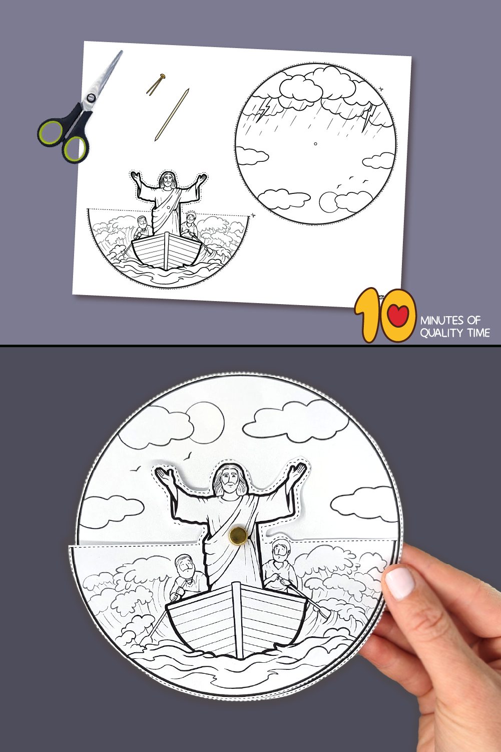 Jesus Calms The Storm Craft – 10 Minutes Of Quality Time regarding Jesus Calms the Storm Craft Printable