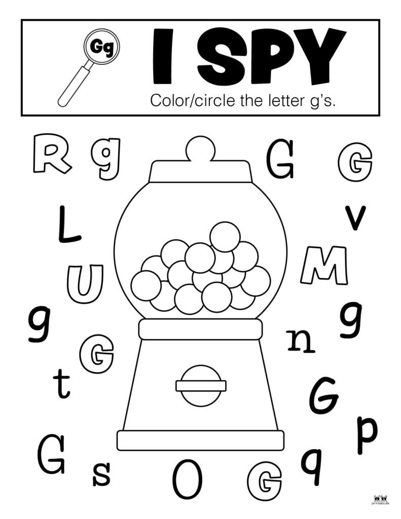 Letter G Worksheets - 50 Free Printables | Printabulls intended for Free Printable Letter G Worksheets