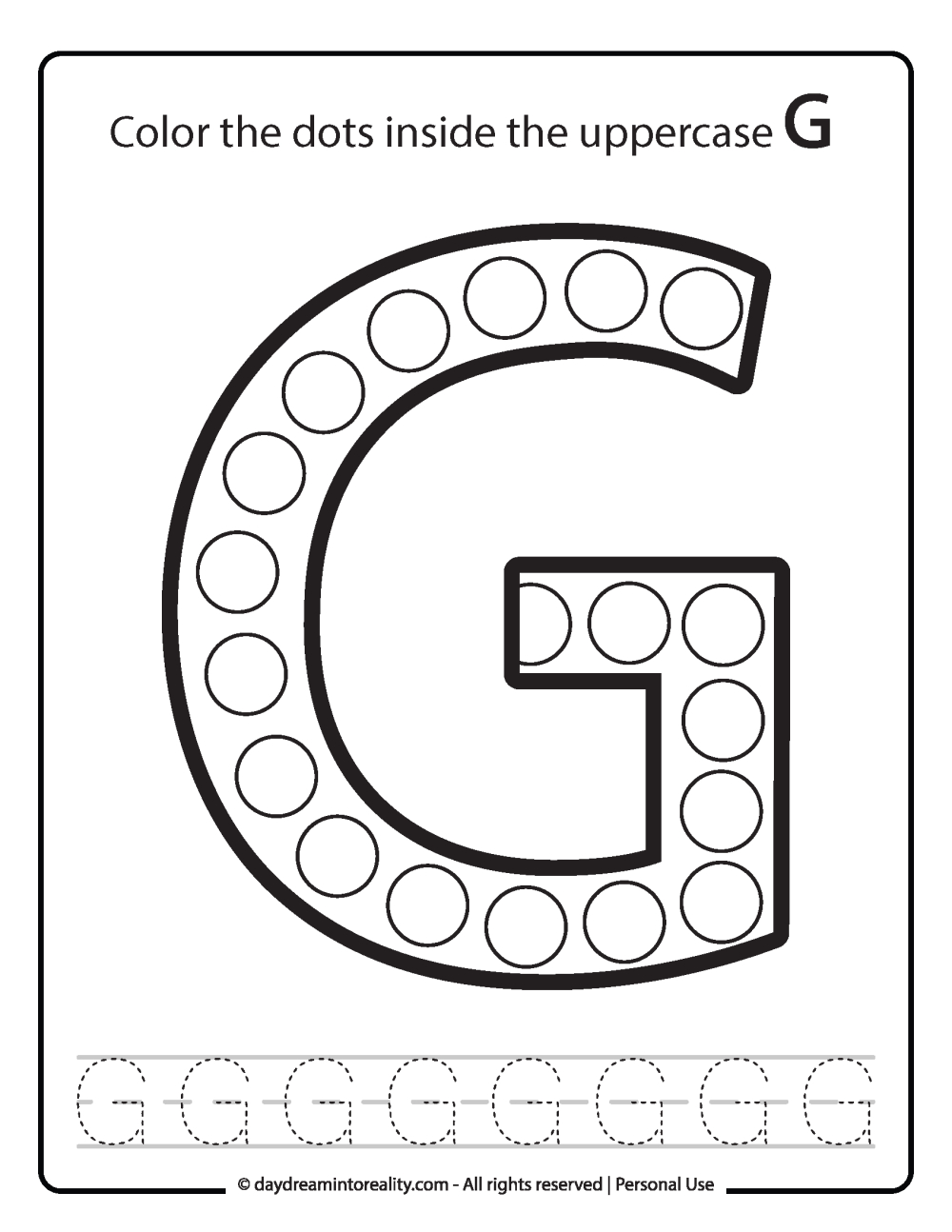 Letter G Worksheets - 55+ Free Pdf Printables ~ Daydream Into Reality intended for Free Printable Letter G Worksheets