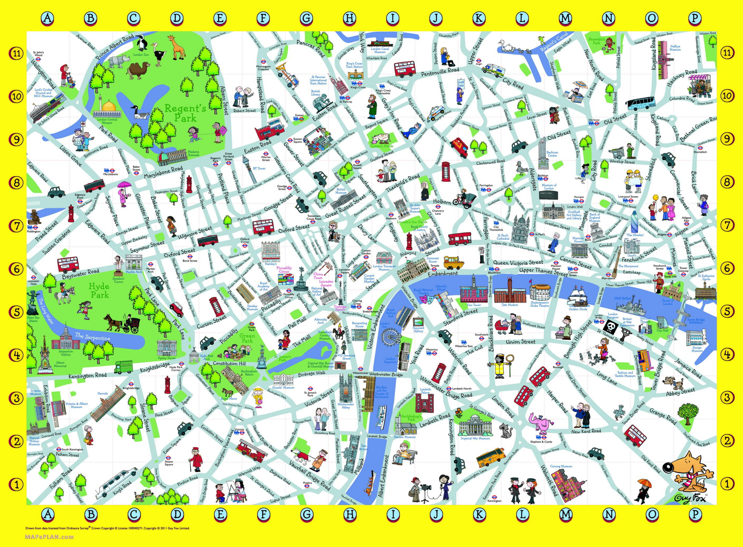 London Maps - Top Tourist Attractions - Free, Printable City regarding Tourist Map Of London Attractions Printable