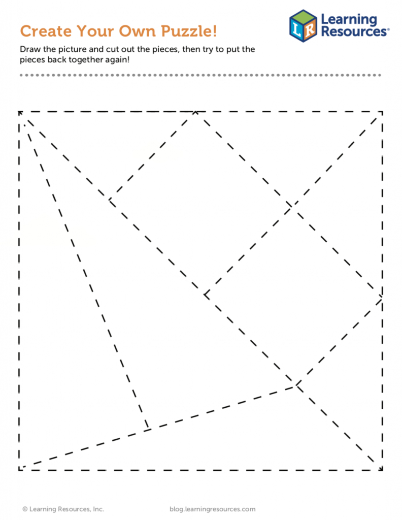 Make Your Own Puzzle Printable! | Learning Resources with Make Your Own Puzzle Printable
